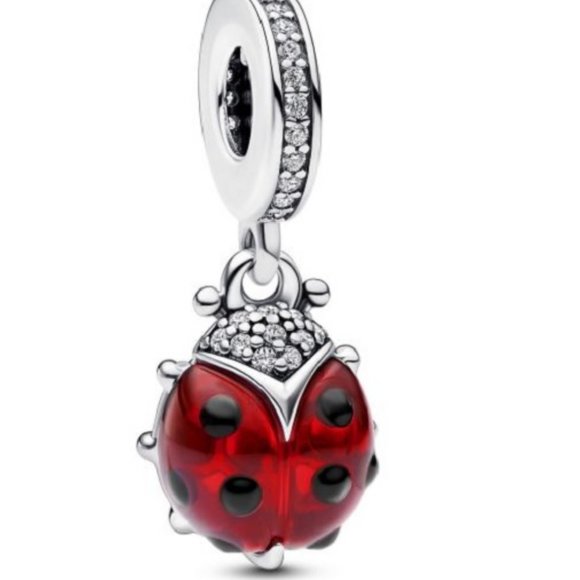 New Pandora Red LadyBird Charm - Picture 1 of 3